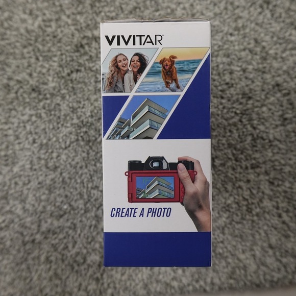 Vivitar VECXX101 4K Point Shoot Digital Camera Red 56MP 8X Zoom 3" LCD Screen - Picture 2 of 6